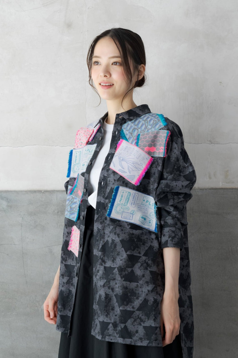 -Souvenir- シャツ col:ブラック