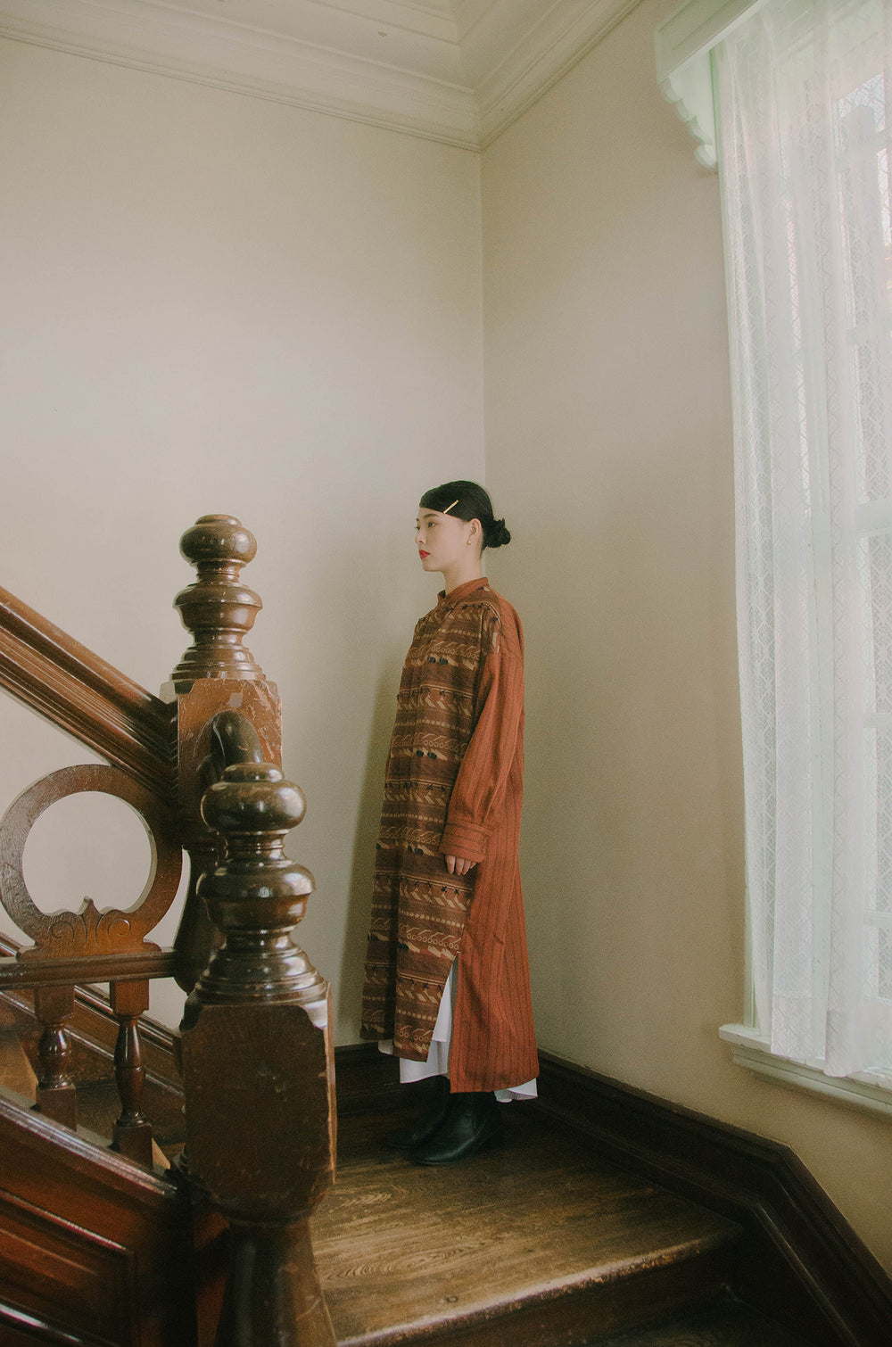 -RIVERVIEW- シャツワンピース col:ブラウン