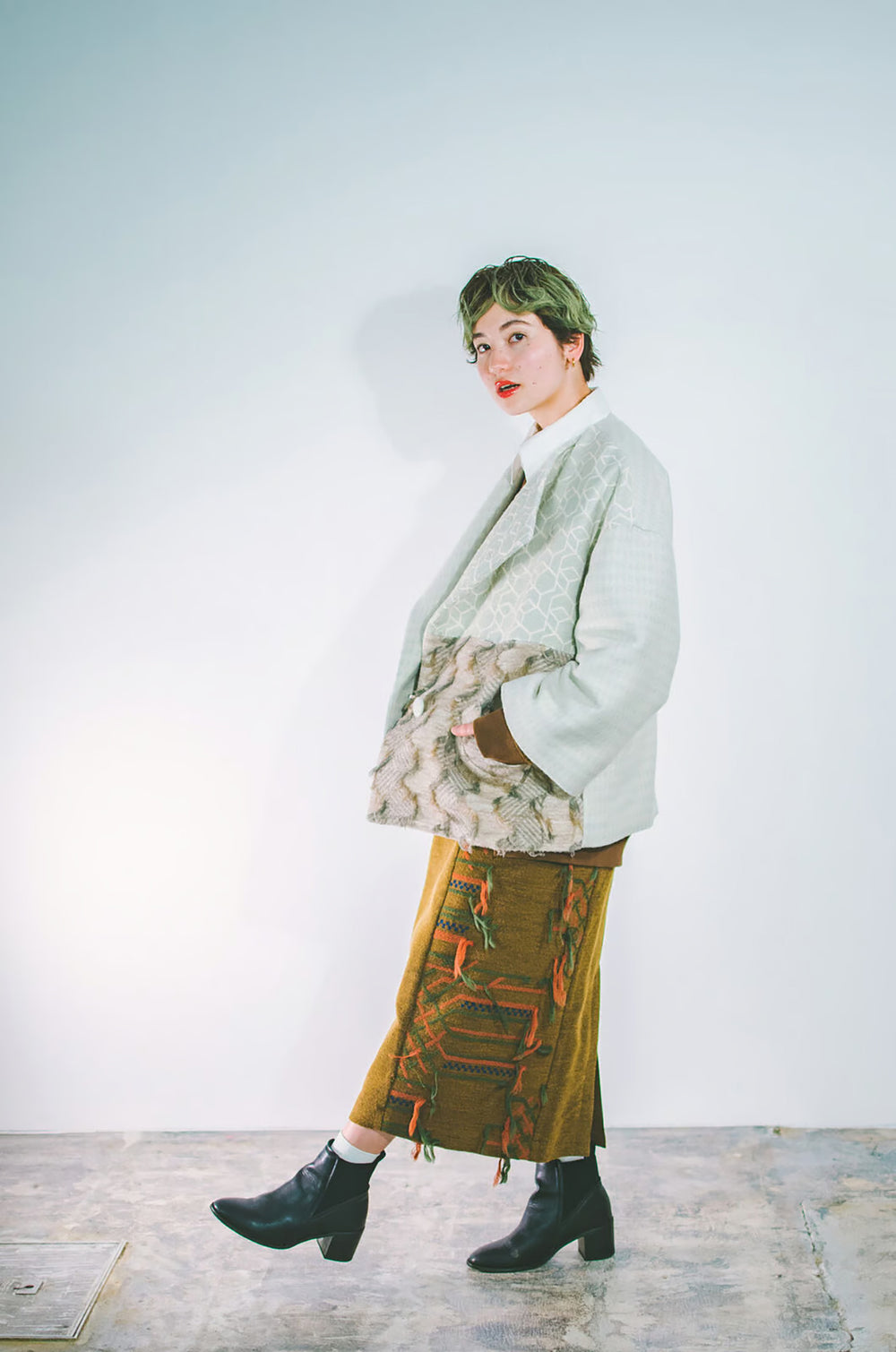 -TRIO- ショートコート col:オフホワイト