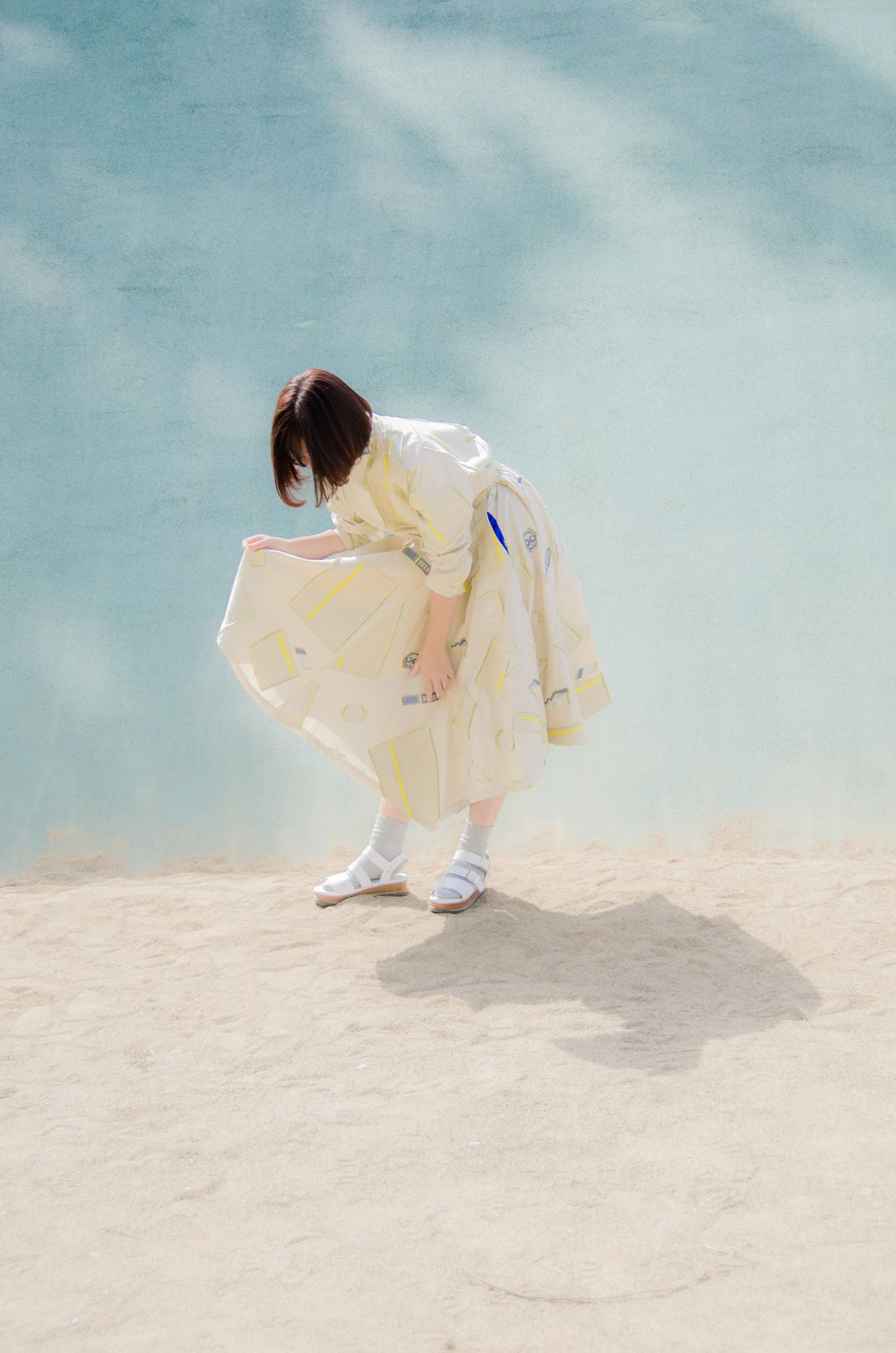 -Sanchi- スカート col:ライトカーキ