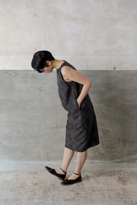 ノースリーブワンピース col:ブラック