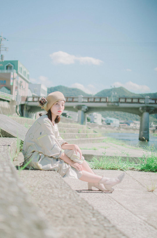 -OSANPO- ワンピース col:ライトカーキ