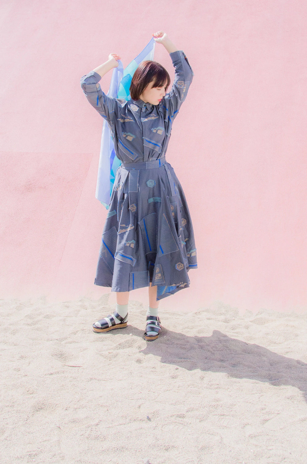 -Sanchi- スカート col:ネイビー