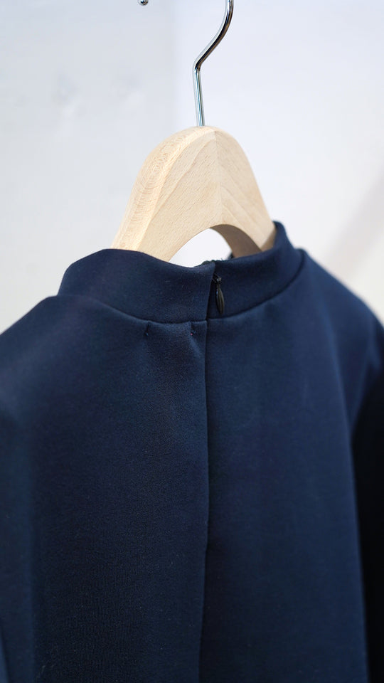 バイカラーワンピース col:ブラック