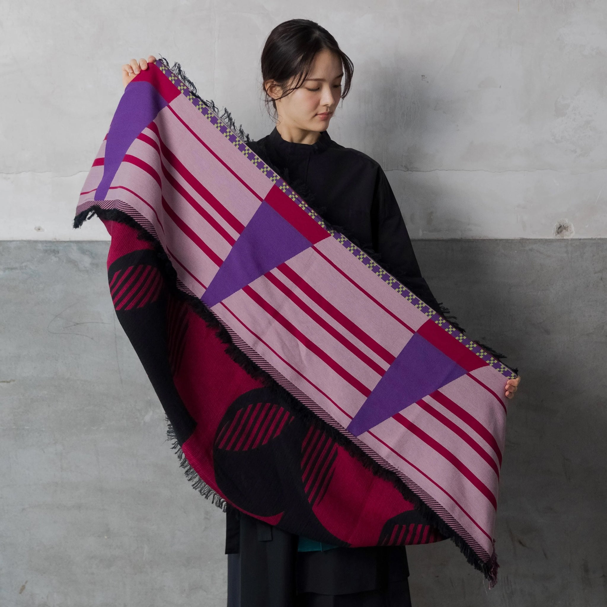 ふるさと納税 小物 ストール・マフラー 兵庫県 西脇市  ＰＯＬＳ MOHIKANストール　HORIZONピンク（41-7） HORIZONピンク POLS】MOHIKANストール HORIZONピンク（41-7） - 兵庫県西脇