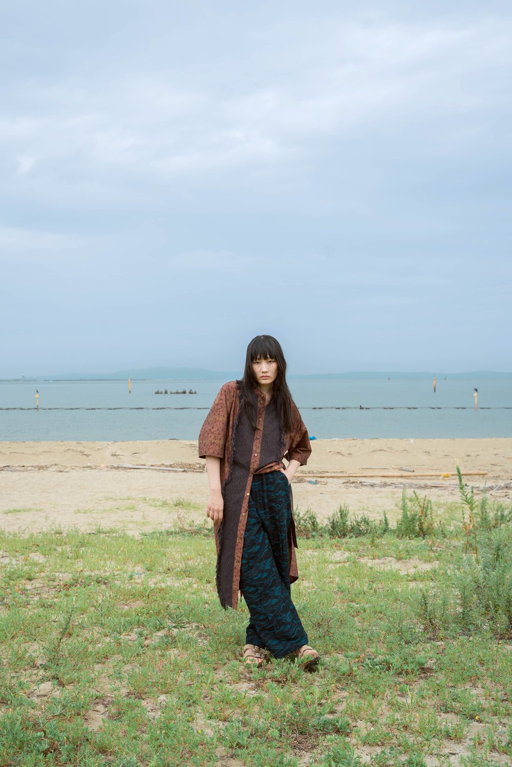 -Sunahama- パンツ col:ネイビー