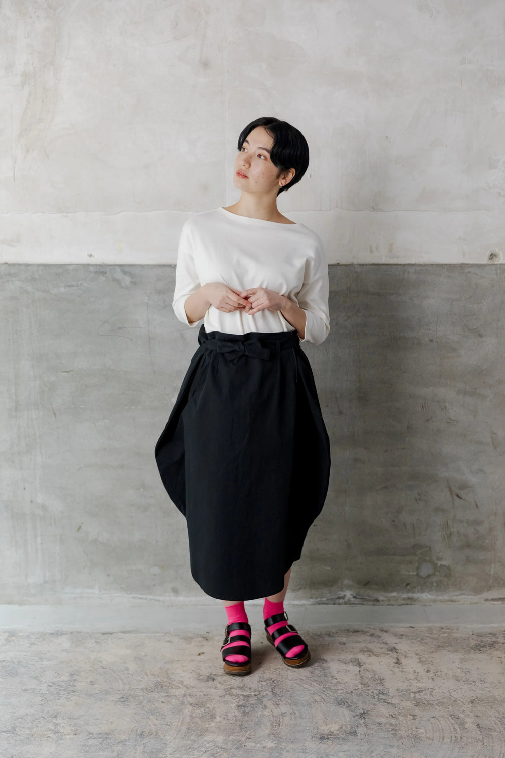 -ROUND- スカート col:ブラック