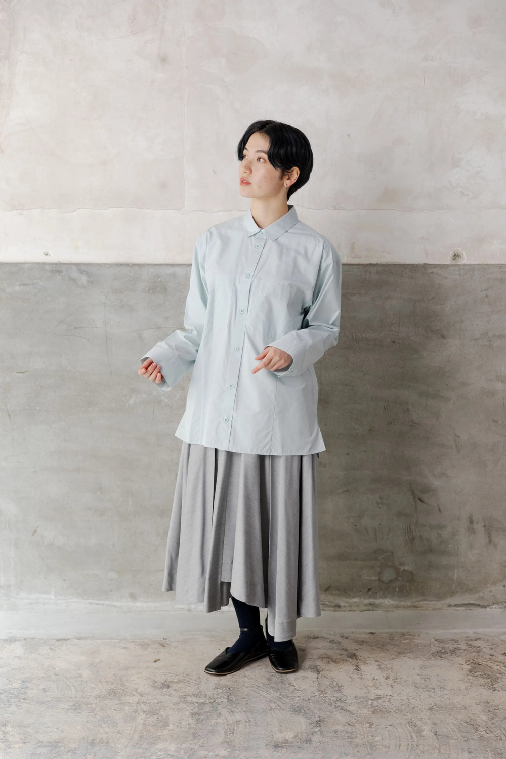 -KIHON- シャツ col:サックス