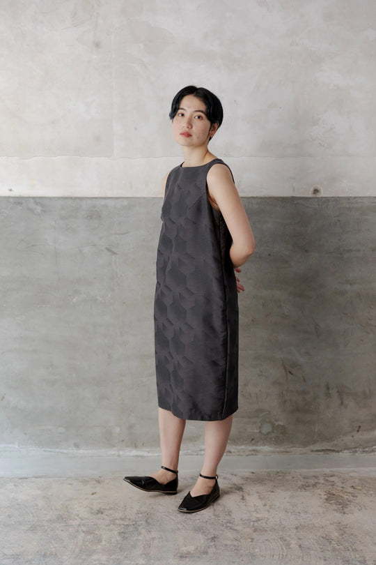 ノースリーブワンピース col:ブラック