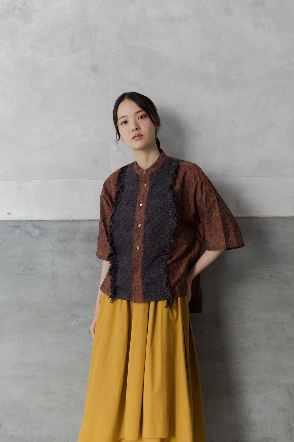 -Tombolo- シャツ col:ブラウン