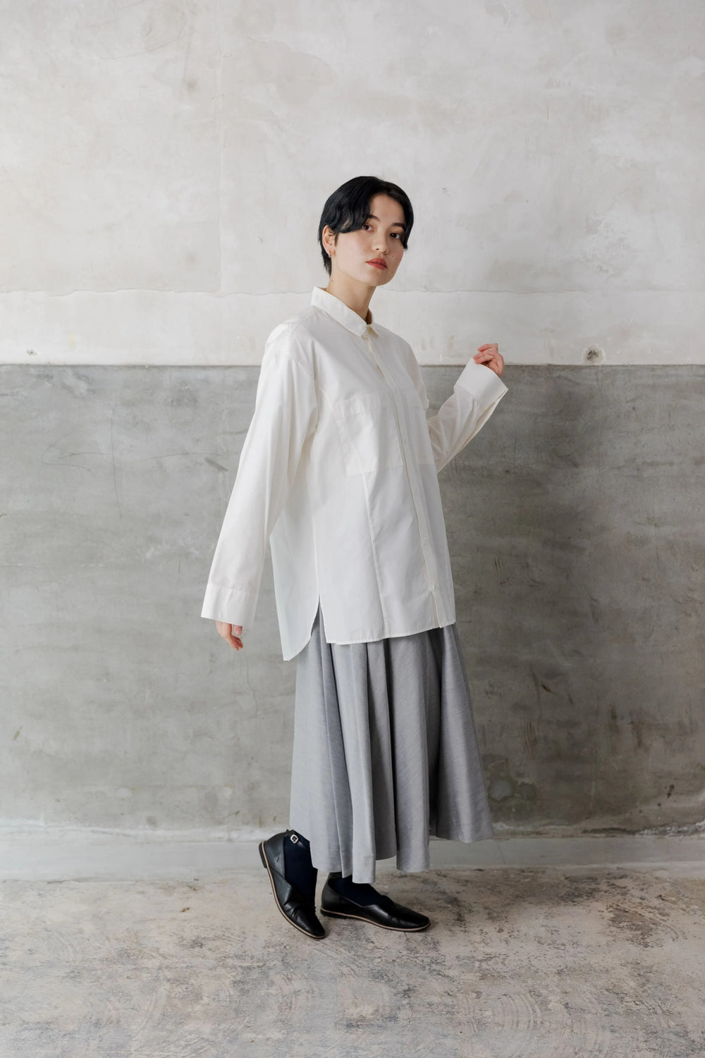 -KIHON- シャツ col:ホワイト