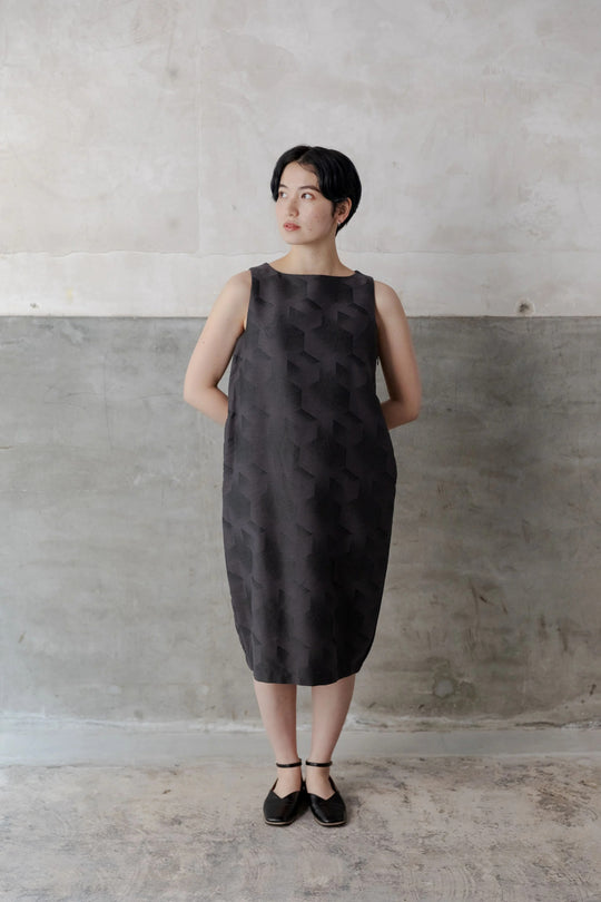 ノースリーブワンピース col:ブラック