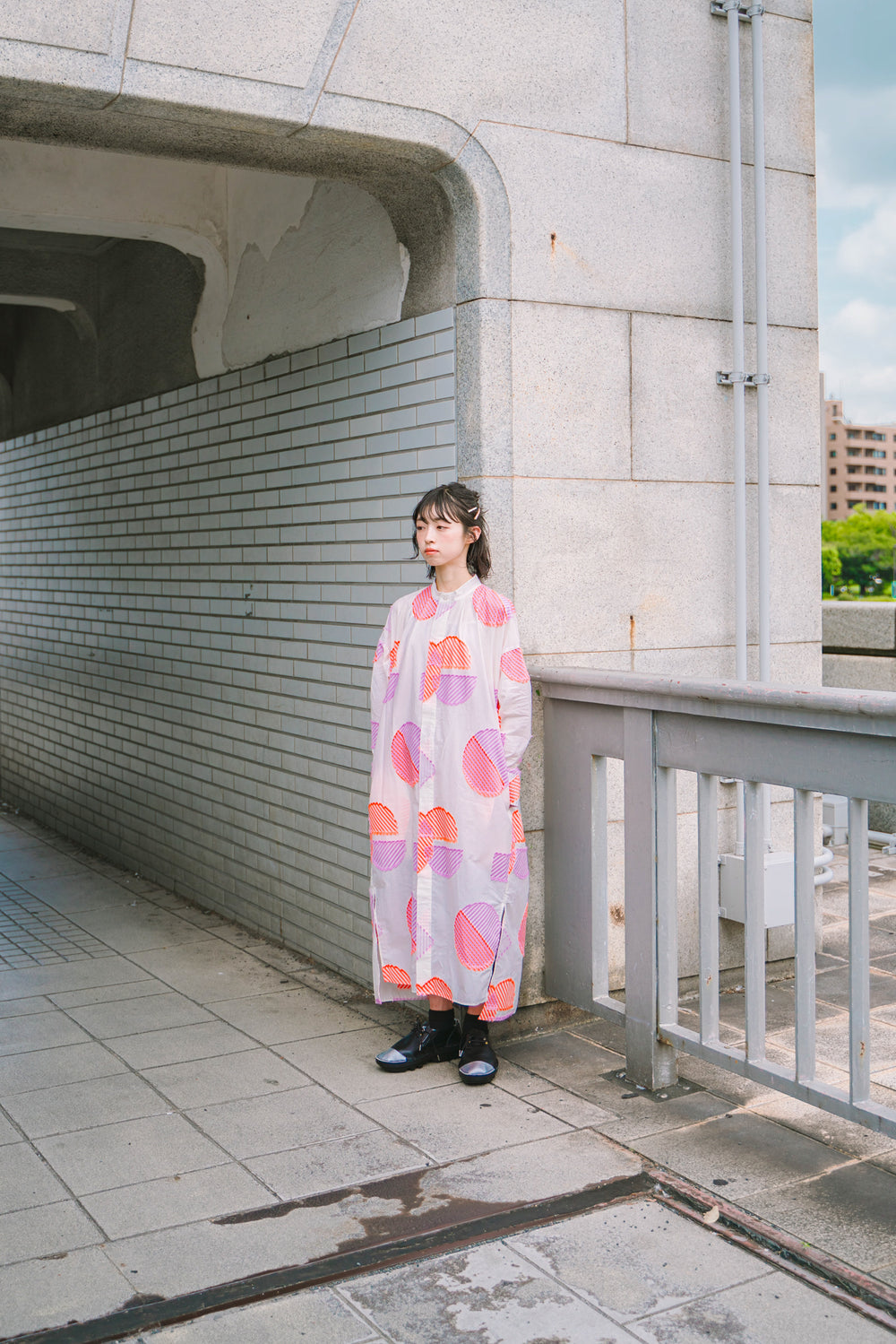 -POLSDOT- シャツワンピース col:アイボリー