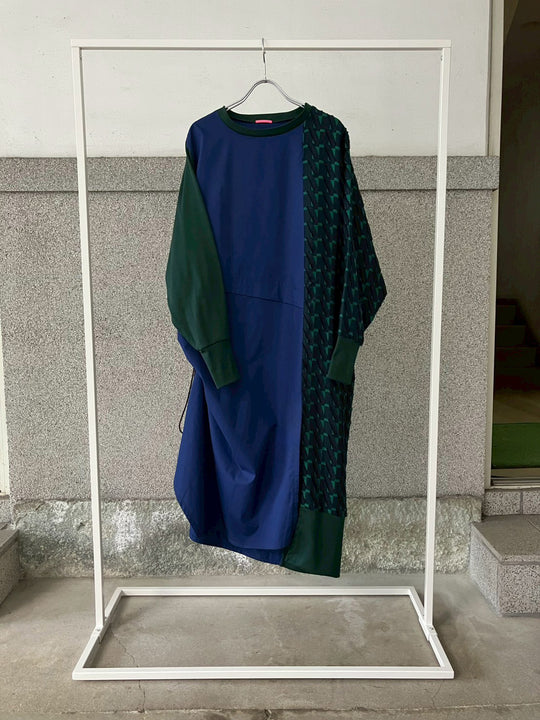 -Diagonal-　ワンピース　col:ネイビー