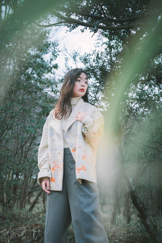 -LAKESIDE-　コート　col:アイボリー