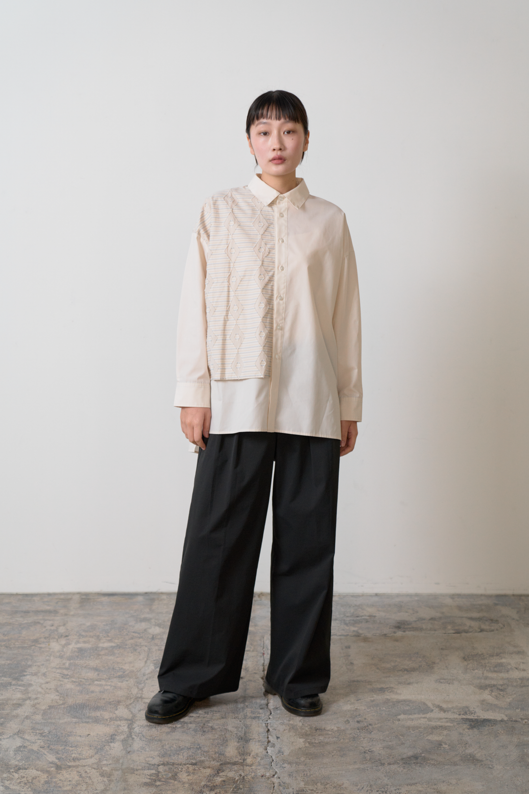 -Horizontal-　シャツ　col:アイボリー