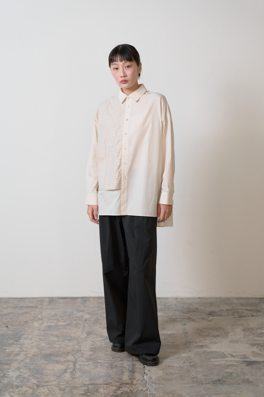 -Horizontal-　シャツ　col:アイボリー