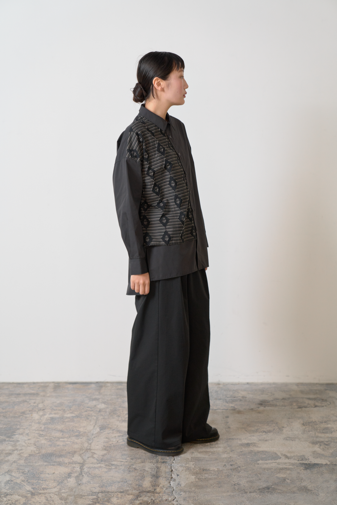 -Horizontal-　シャツ　col:チャコール