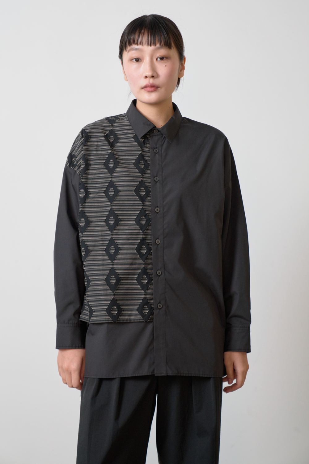 -Horizontal-　シャツ　col:チャコール