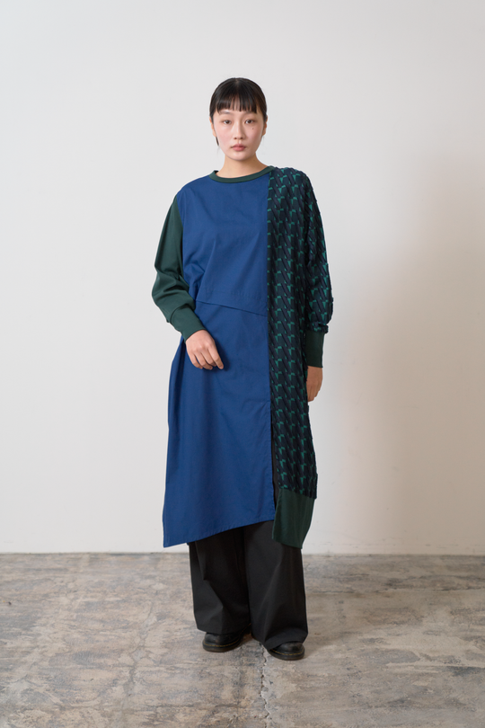 -Diagonal-　ワンピース　col:ネイビー