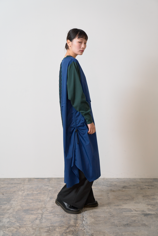 -Diagonal-　ワンピース　col:ネイビー