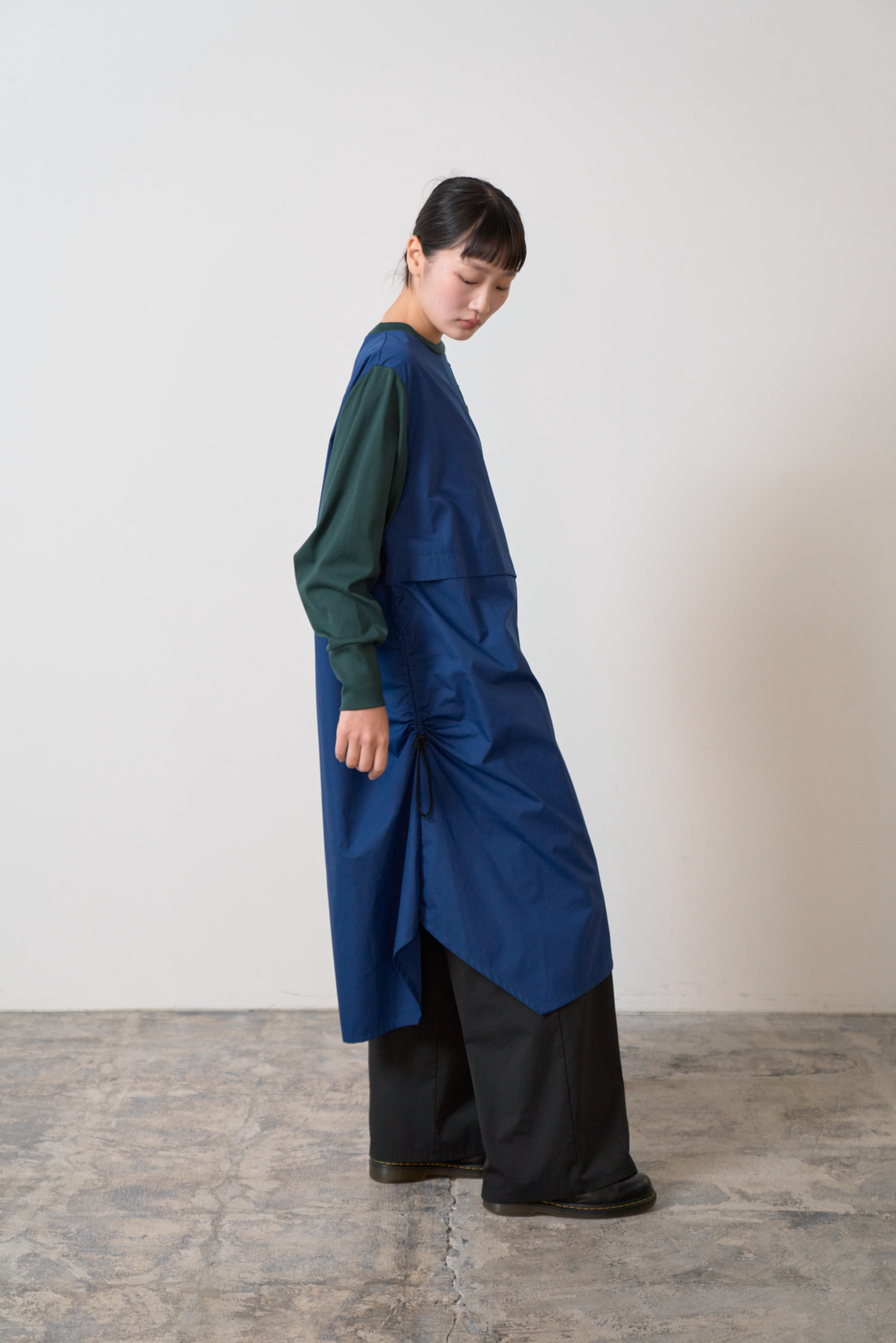 -Diagonal-　ワンピース　col:ネイビー