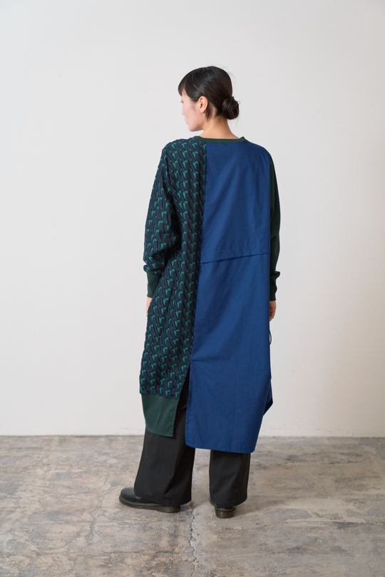 -Diagonal-　ワンピース　col:ネイビー