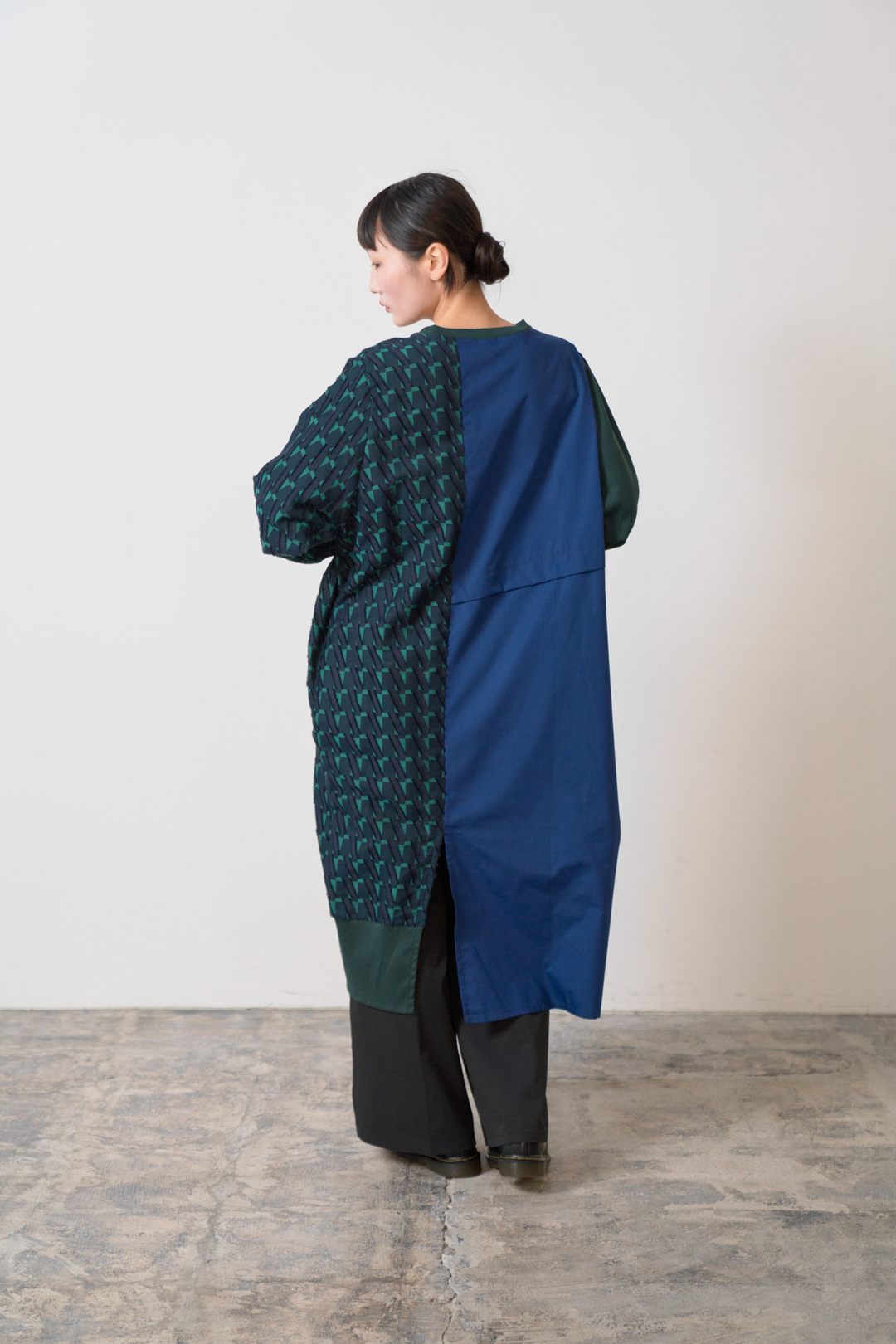 -Diagonal-　ワンピース　col:ネイビー