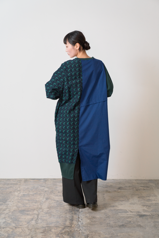 -Diagonal-　ワンピース　col:ネイビー