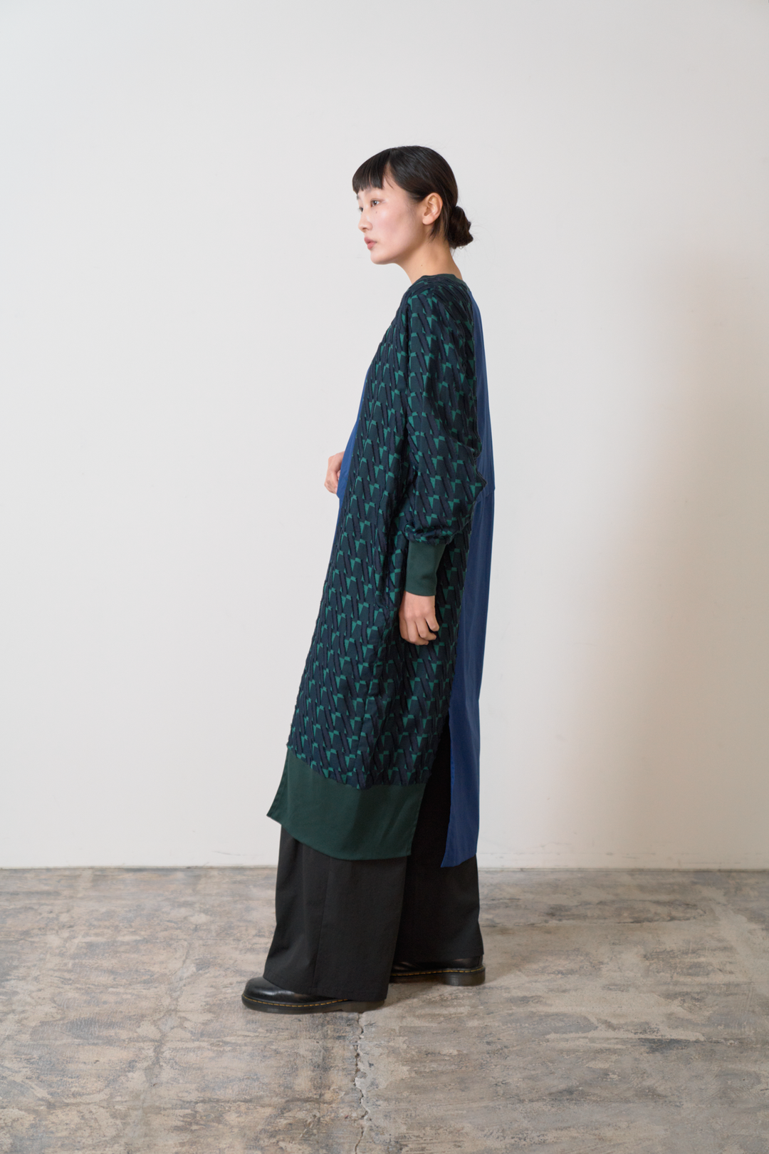 -Diagonal-　ワンピース　col:ネイビー