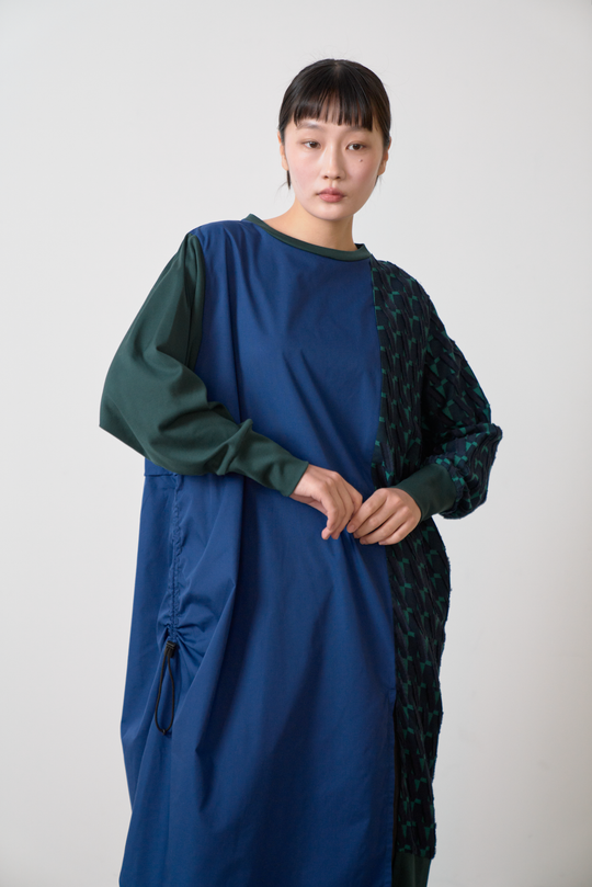 -Diagonal-　ワンピース　col:ネイビー