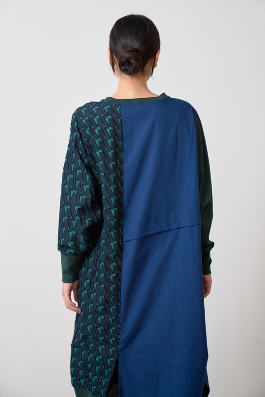 -Diagonal-　ワンピース　col:ネイビー