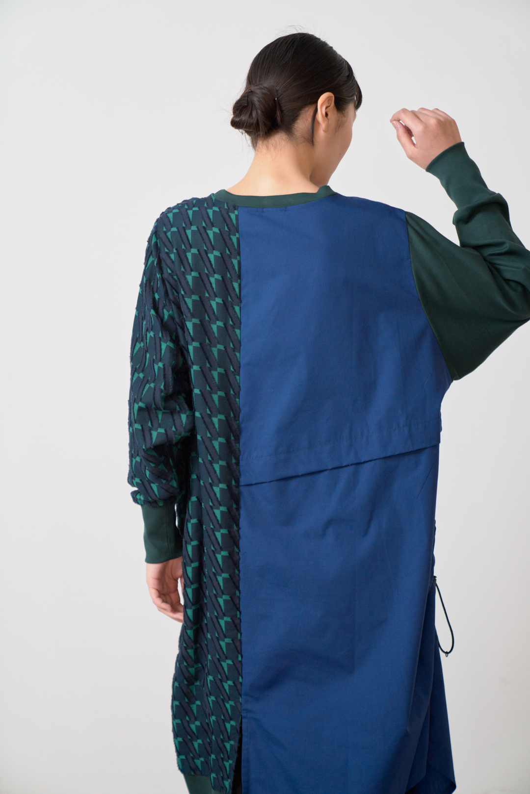 -Diagonal-　ワンピース　col:ネイビー