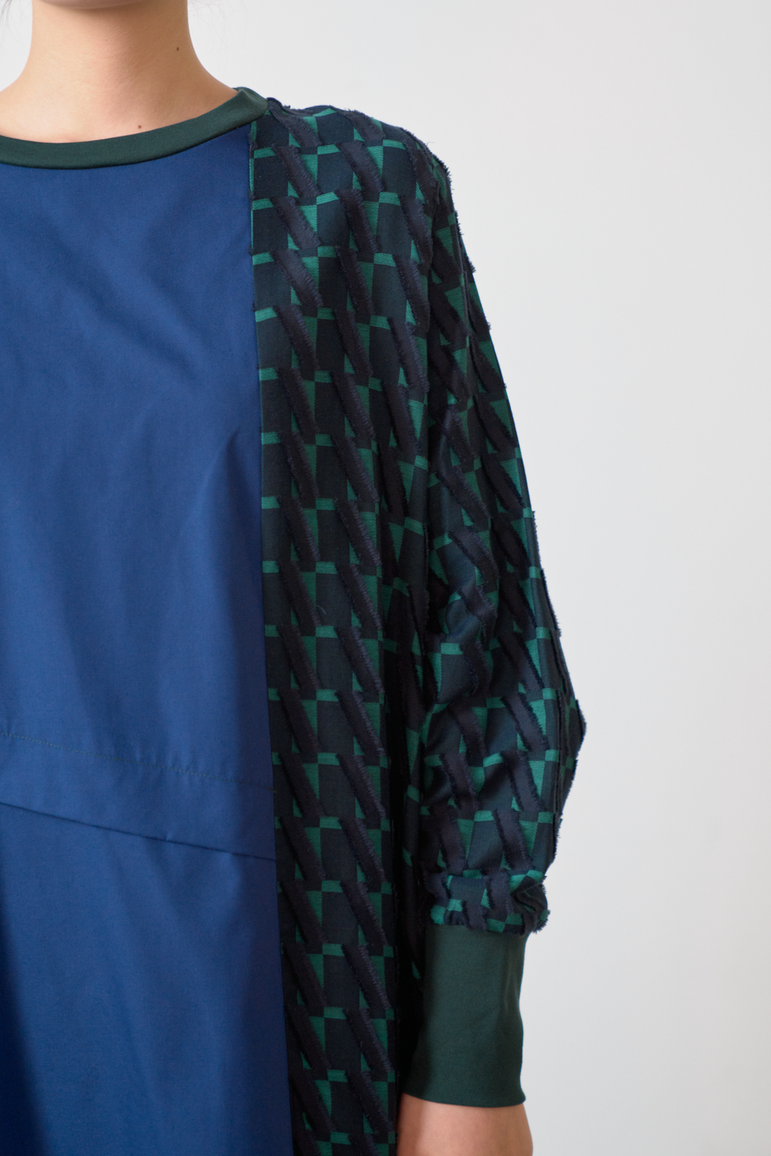 -Diagonal-　ワンピース　col:ネイビー