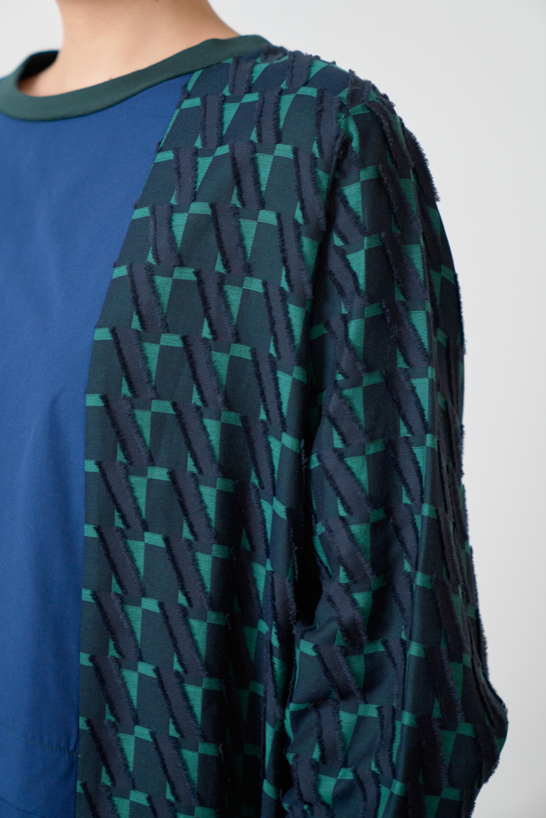 -Diagonal-　ワンピース　col:ネイビー