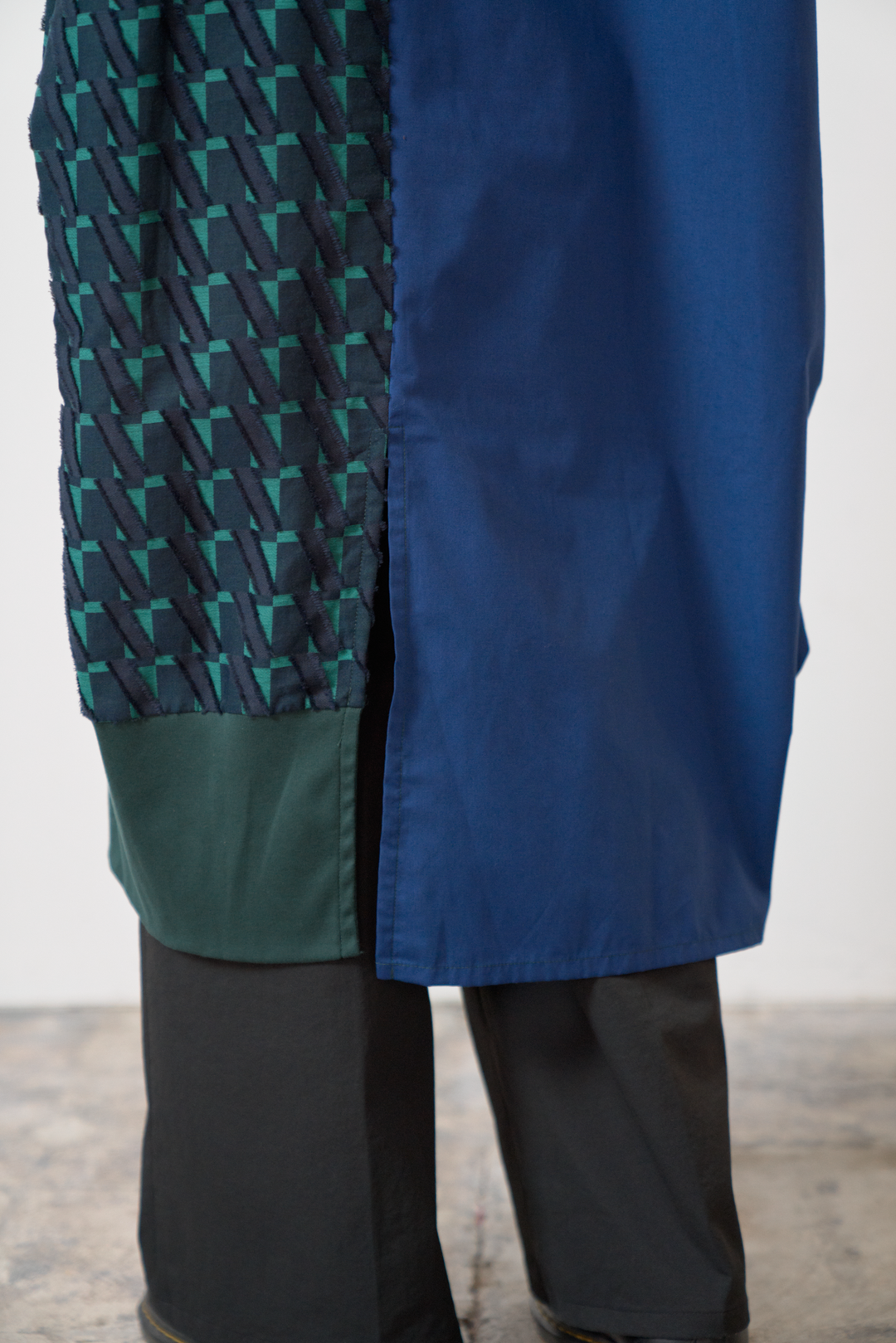 -Diagonal-　ワンピース　col:ネイビー