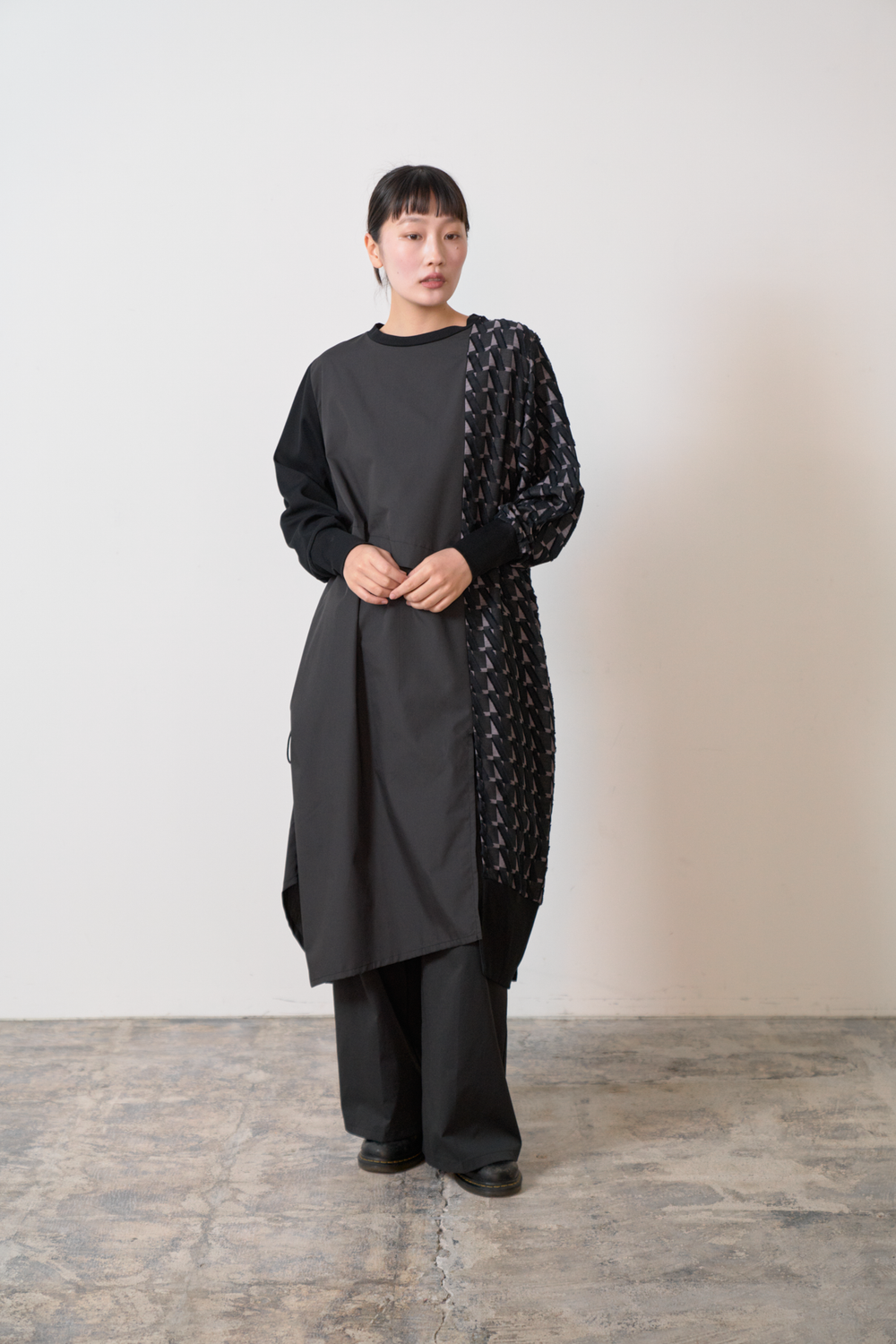 -Diagonal-　ワンピース　col:ブラック