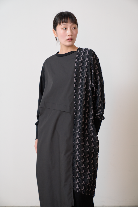 -Diagonal-　ワンピース　col:ブラック