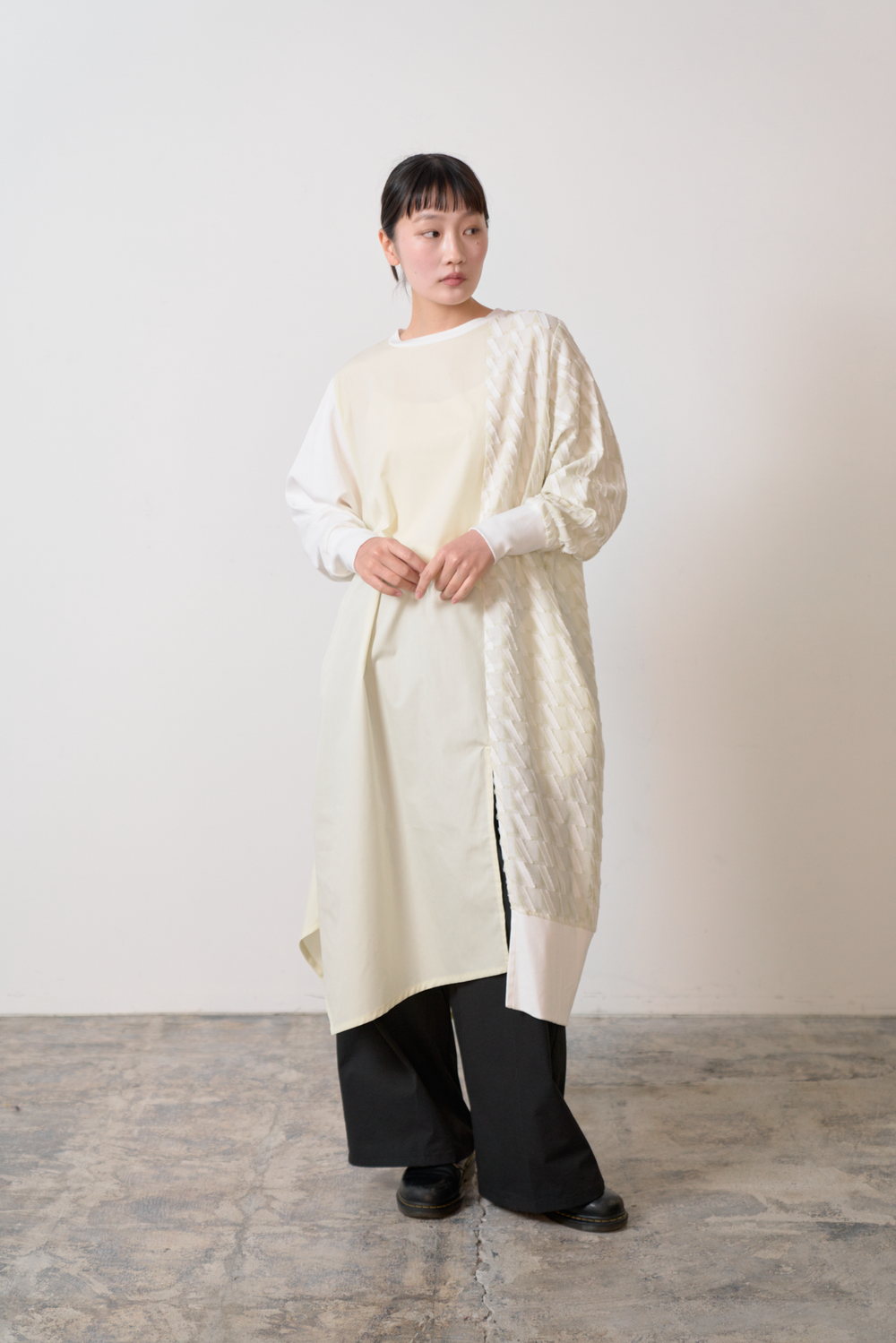 -Diagonal-　ワンピース　col:イエロー