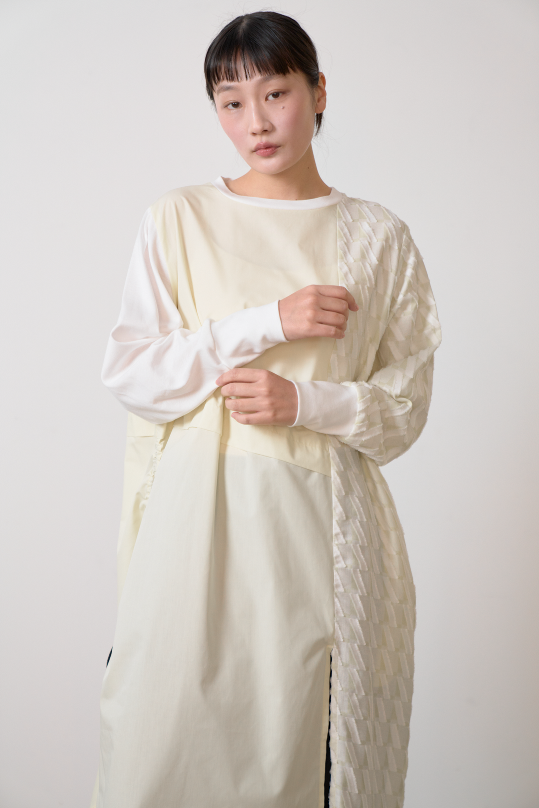 -Diagonal-　ワンピース　col:イエロー