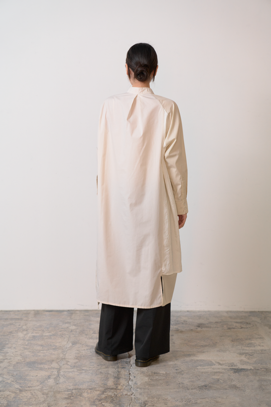 -TWIN BUTTON-　シャツワンピース　col:ベージュ