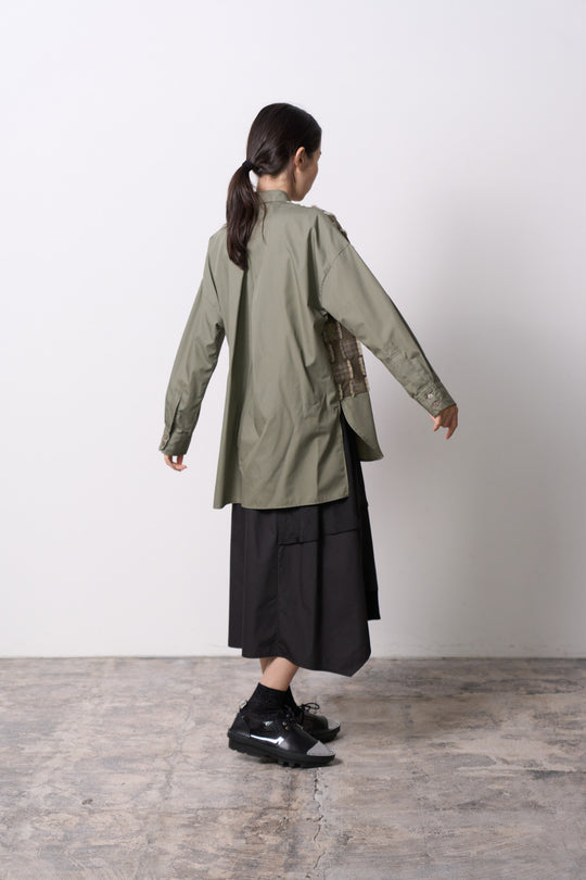 -Forest Check-　シャツ　col:カーキ