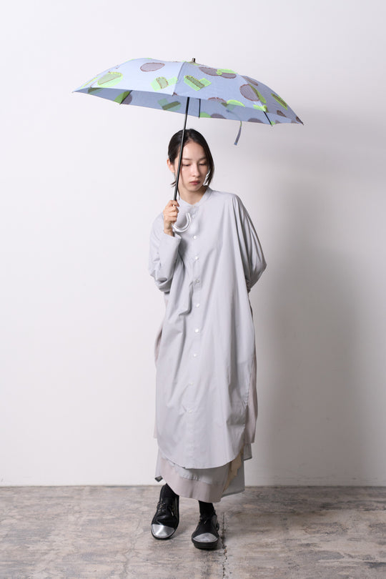 -POLS DOT-　折りたたみ晴雨兼用日傘　col:サックス