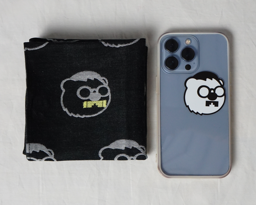 KUMA HIGE FRINGE ジャカードアートファブリック　col:イエロー