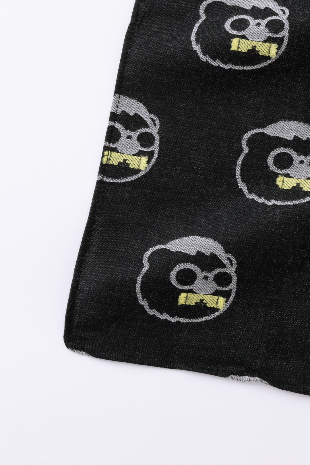 KUMA HIGE FRINGE ジャカードアートファブリック　col:イエロー