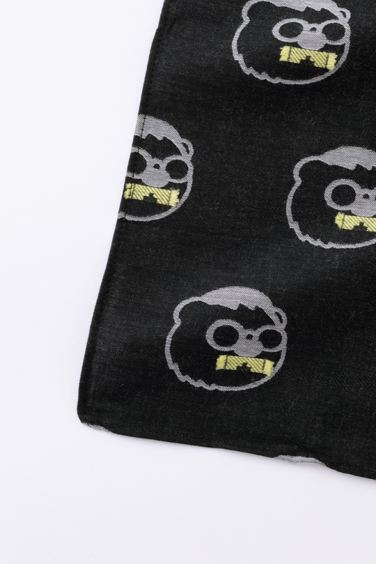 KUMA HIGE FRINGE ジャカードアートファブリック　col:イエロー