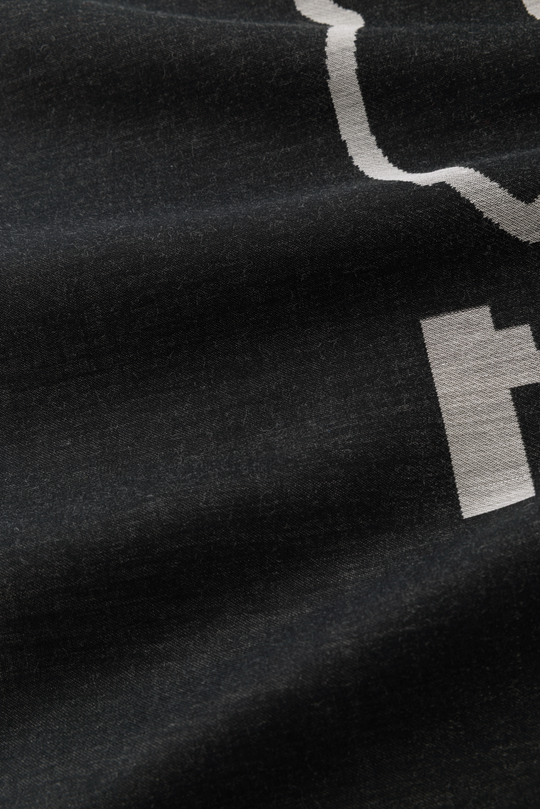 KUMA HIGE BIG ジャカードアートファブリック　col:ブラック