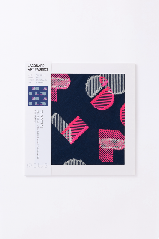 POLSDOT ジャカードアートファブリック　col:ネイビー