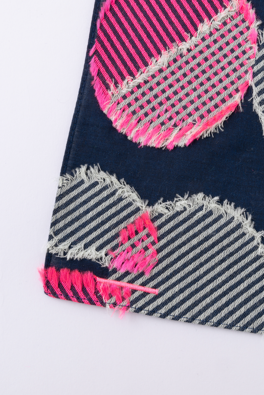 POLSDOT ジャカードアートファブリック　col:ネイビー