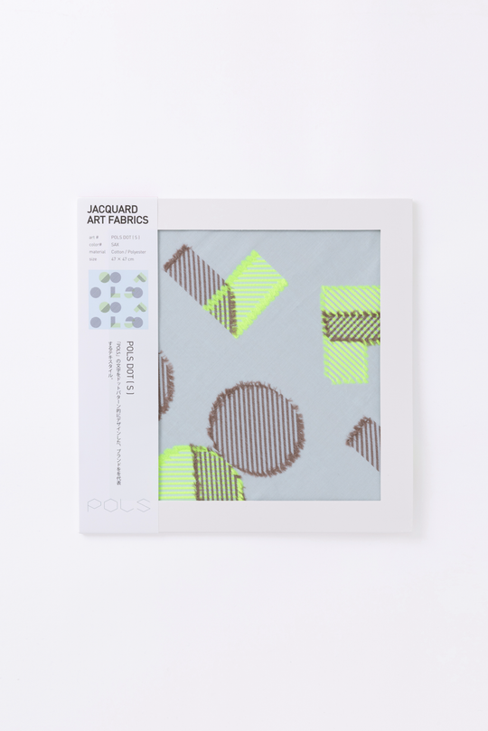 POLSDOT ジャカードアートファブリック　col:サックス